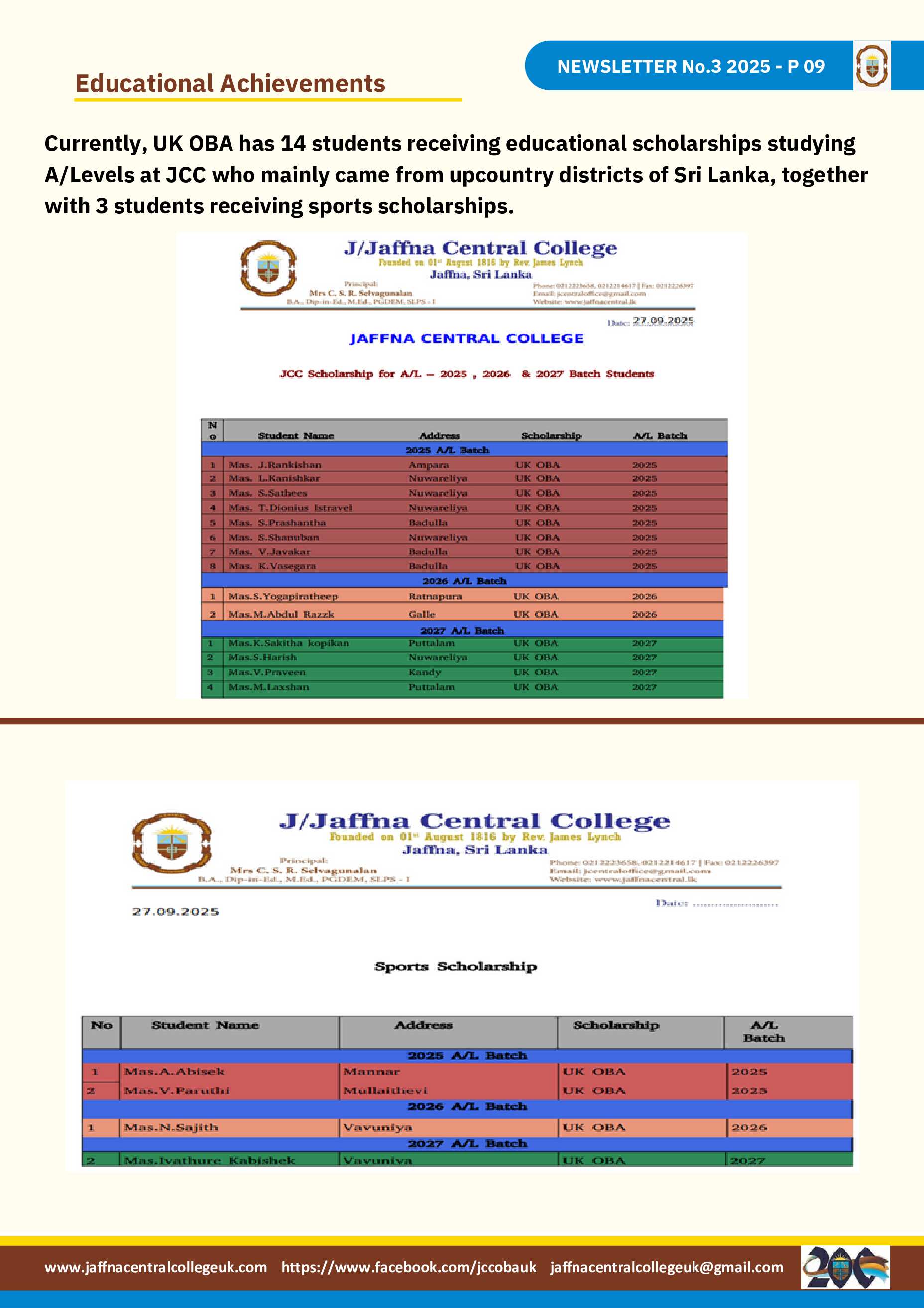 JCC OBA UK Newsletter - 2025 Page 8